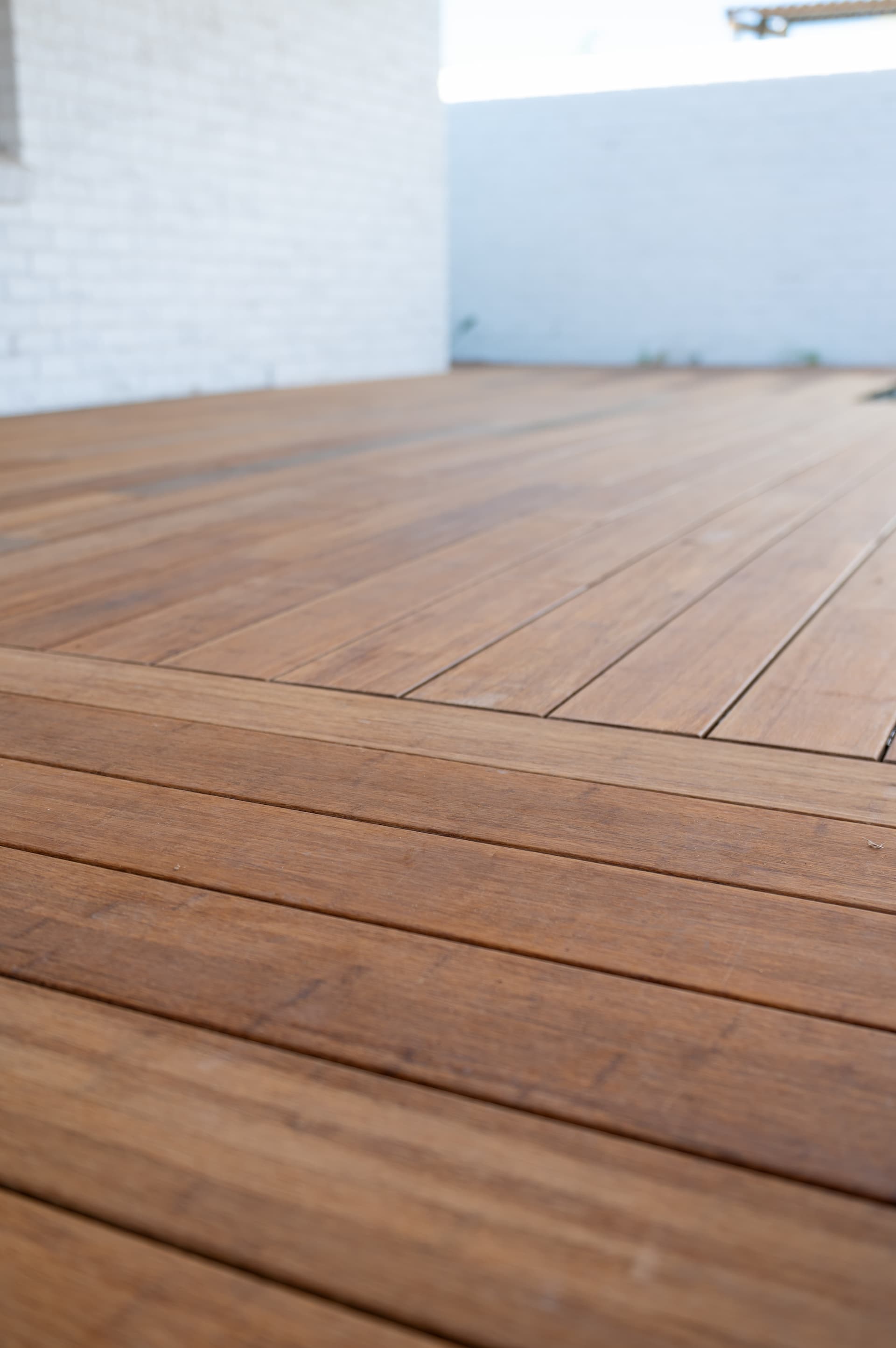 Bamboo decking detail